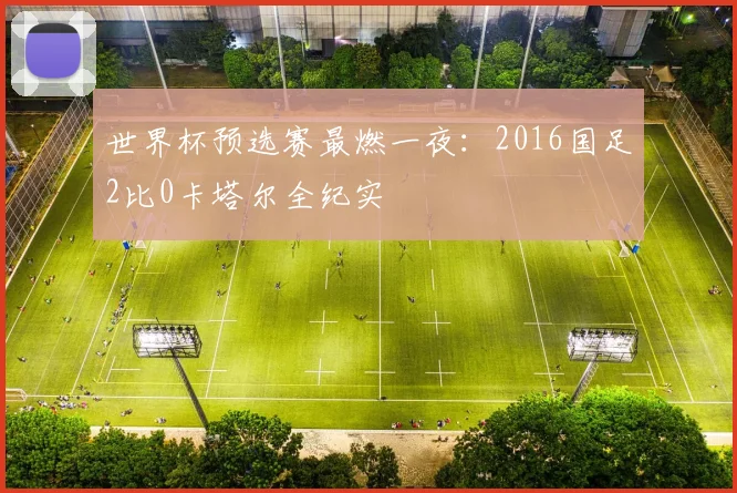 世界杯预选赛最燃一夜：2016国足2比0卡塔尔全纪实